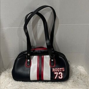 Roots vintage PVC shoulder handbag.